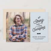 Sterke en moedige aankondiging van Afstuderen (Voorkant / Achterkant)