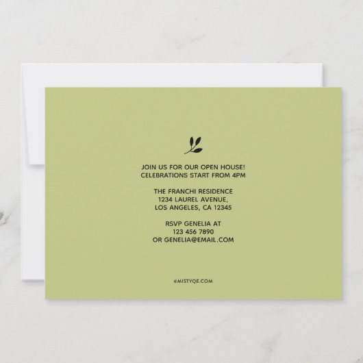 Sterke en moedige aankondiging van Afstuderen (Achterkant)