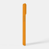 Sterke en Moedige Bijbelvers Eenvoudige Oranje iPhone 15 Case (Rechterkant)