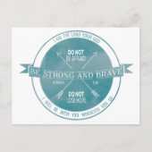 Sterke en moedige Blauwgroen scripts zijn Briefkaart (Voorkant)