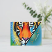 Sterke en moedige Christelijke trouw zijn Briefkaart (Staand voorkant)