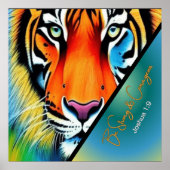 Sterke en moedige Christelijke trouw zijn Poster (Voorkant)