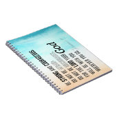 Sterke en moedige Joshua 1:9 Bijbelversie Notitieboek (Rechterzijde)