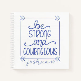 Sterke en moedige Spiral Journal Notitieboek