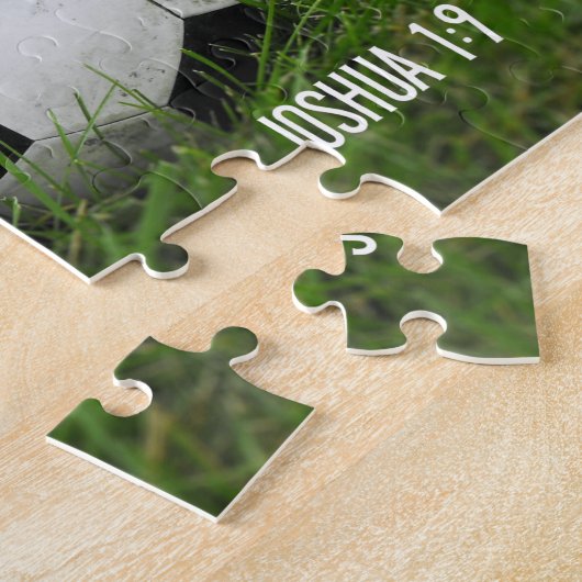 Sterke en moedige Voetballen sport Legpuzzel (Zijkant)