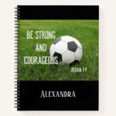 Sterke en moedige Voetballen sport Notitieboek (Voorkant)