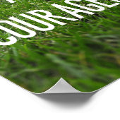 Sterke en moedige Voetballen sport Poster (Hoek)