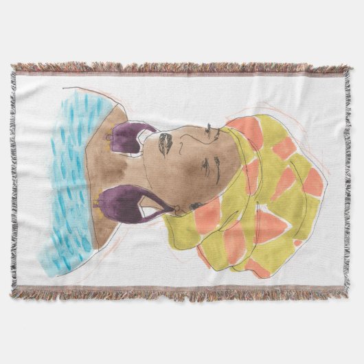 Sterke en mooie dame deken (Voorkant)