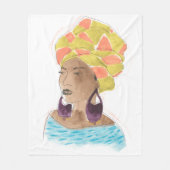 Sterke en mooie dame fleece deken (Voorkant)