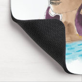 Sterke en mooie dame muismat (Hoek)