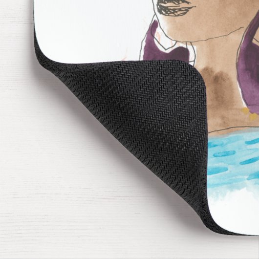 Sterke en mooie dame muismat (Hoek)