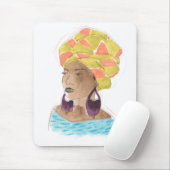 Sterke en mooie dame muismat (Met muis)