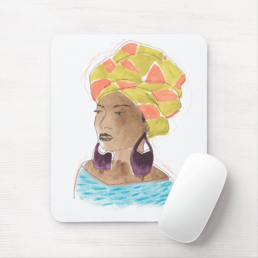 Sterke en mooie dame muismat (Met muis)