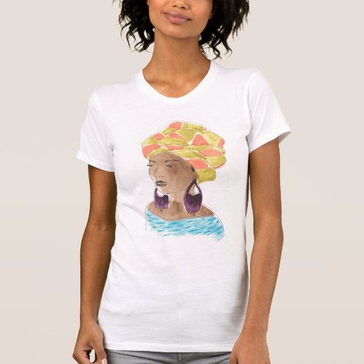 Sterke en mooie dame t-shirt (Voorkant)