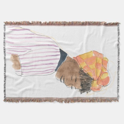 Sterke en mooie damesglimlach deken (Voorkant)