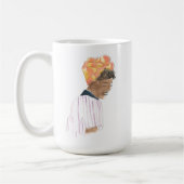 Sterke en mooie damesglimlach koffiemok (Links)