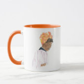 Sterke en mooie damesglimlach mok (Links)