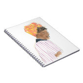 Sterke en mooie damesglimlach notitieboek (Rechterzijde)