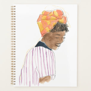Sterke en mooie damesglimlach planner