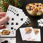Sterke en mooie damesglimlach pokerkaarten (Insitu)