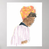 Sterke en mooie damesglimlach poster (Voorkant)