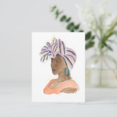 Sterke en mooie vrouw briefkaart (Staand voorkant)