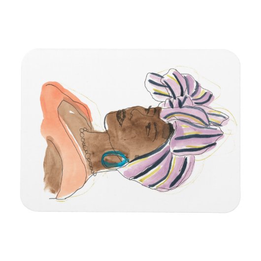 Sterke en mooie vrouw magneet (Horizontaal)