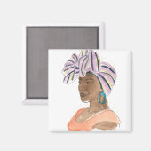 Sterke en mooie vrouw magneet (Voorkant / Achterkant)