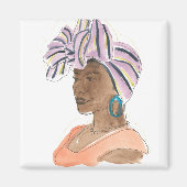 Sterke en mooie vrouw magneet (Voorkant)