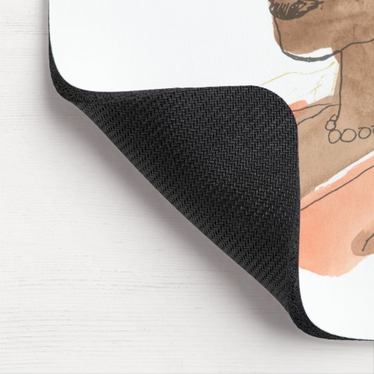 Sterke en mooie vrouw muismat (Hoek)