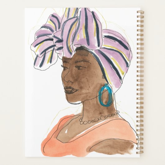 Sterke en mooie vrouw planner (Achterkant)