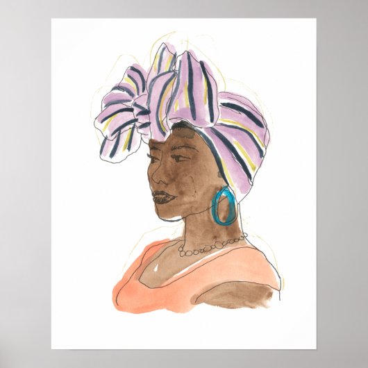 Sterke en mooie vrouw poster (Voorkant)