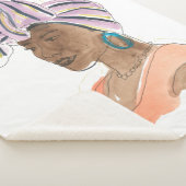 Sterke en mooie vrouw sherpa deken (3/4)