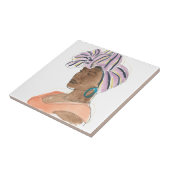 Sterke en mooie vrouw tegeltje (Zijkant)