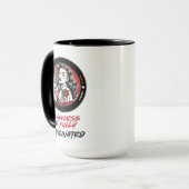 Sterke en mooie vrouwen die van koffie houden mok (Voorkant links)