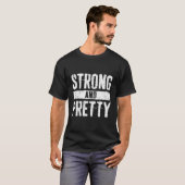 Sterke en Sterke Gym Workou T-shirt (Voorkant volledig)