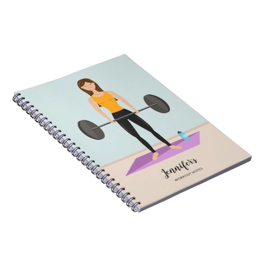 Sterke  fitness van werkuitwissel notitieboek (Rechterzijde)