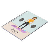 Sterke  fitness van werkuitwissel notitieboek (Linkerzijde)