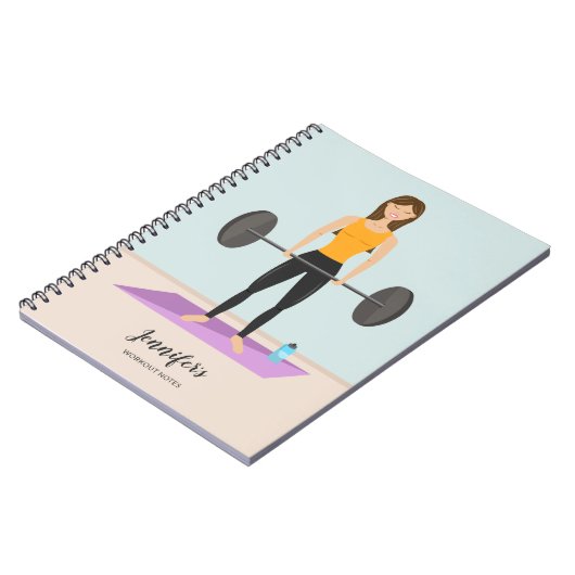 Sterke  fitness van werkuitwissel notitieboek (Linkerzijde)