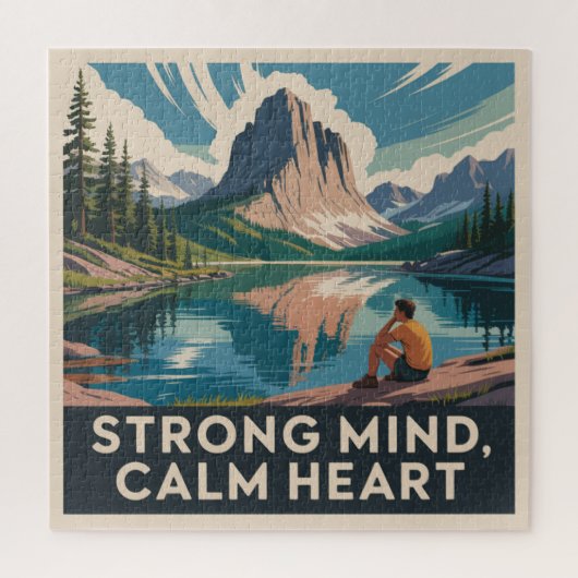 Sterke Geest, Kalm Hart Legpuzzel (Verticaal)