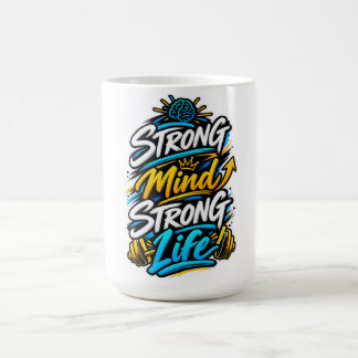 Sterke Geest Sterk Leven Fitness Motivatie Ontwerp Koffiemok