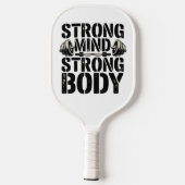 Sterke geest Sterke lichaamsconditie Motivatie Pickleball Paddle (Achterkant)
