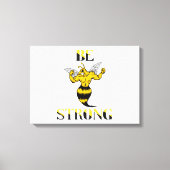 Sterke gele jeksmuur kunst canvas afdruk (Voorkant)