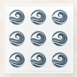 sterke golf glazen onderzetter