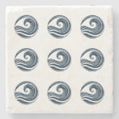 sterke golf stenen onderzetter (Voorkant)