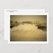 Sterke golven, Asbury Park, Vintage van New Jersey Briefkaart (Voorkant / Achterkant)