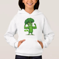 Sterke Groenten Club-Flexing Broccoli Grappige Car