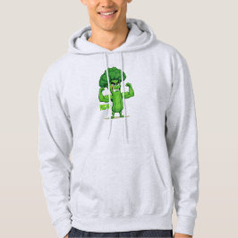 Sterke Groenten Club-Flexing Broccoli Grappige Car Hoodie