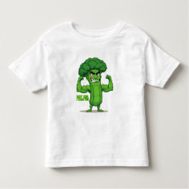 Sterke Groenten Club-Flexing Broccoli Grappige Car Kinder Shirts