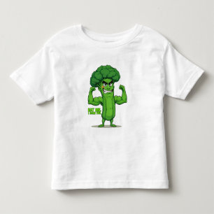 Sterke Groenten Club-Flexing Broccoli Grappige Car Kinder Shirts